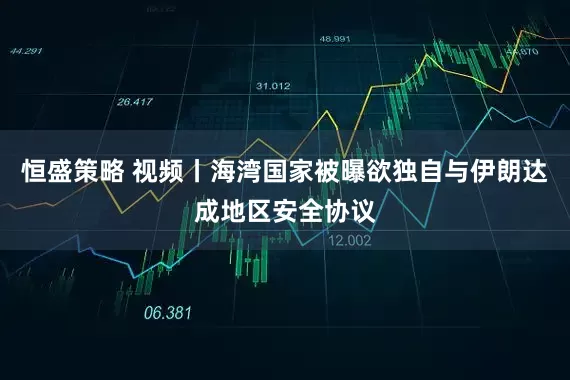 恒盛策略 视频丨海湾国家被曝欲独自与伊朗达成地区安全协议